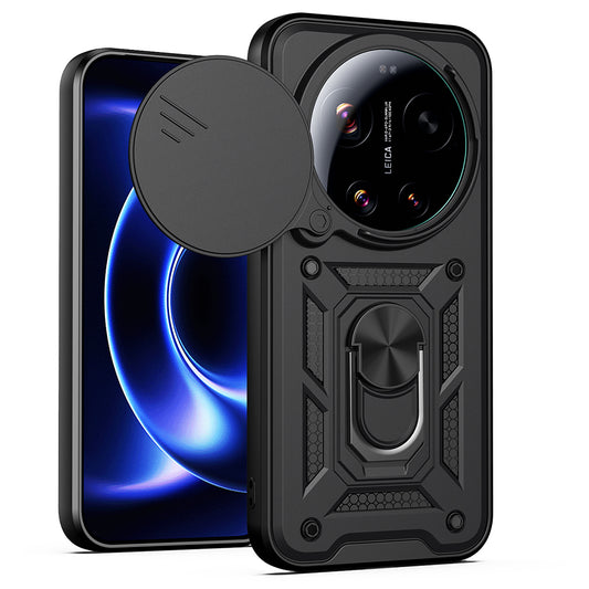 Hülle für Xiaomi 17 Ultra, Techsuit, CamShield, Schwarz