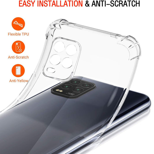 Hülle für Xiaomi Mi 10 Lite 5G, Techsuit, stoßfest klar, transparent