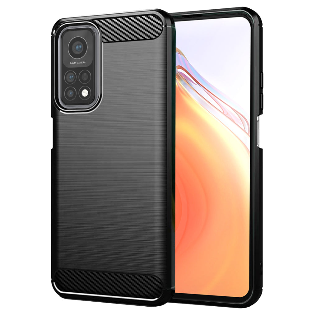 Hülle für Xiaomi Mi 10T 5G / 10T Pro 5G, Techsuit, Carbon, Schwarz