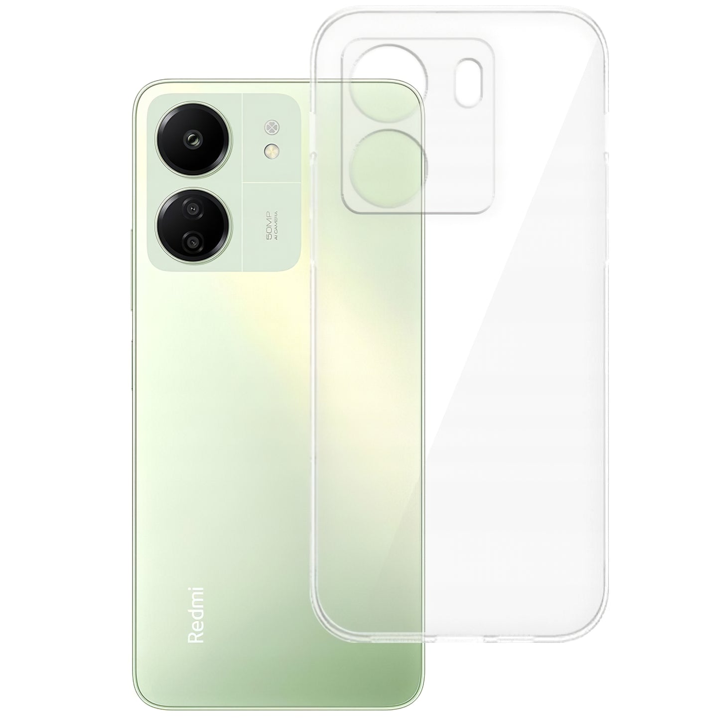 Case for Xiaomi Poco C65 / Redmi 13C, Tech-Protect, FLEXAIR+, Transparent