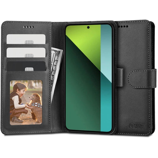 Tasche für Xiaomi Poco X6 / Note 13 Pro 5G, Tech-Protect, Wallet, Schwarz 