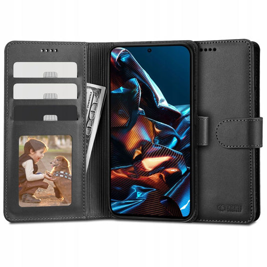 Case for Xiaomi Poco X5 Pro / Note 12 Pro, Tech-Protect, Wallet, Black