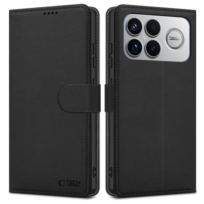 Hülle für Xiaomi Poco F8 Ultra, Tech-Protect, Wallet, Schwarz