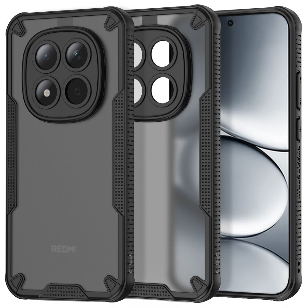Hülle für Xiaomi Poco M8 Pro / Redmi Note 15 Pro+, Tech-Protect, Rugged Shield, Schwarz