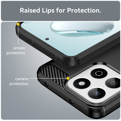 Hülle für Xiaomi Poco C75 / Redmi 14C, Techsuit, Carbon, Blau