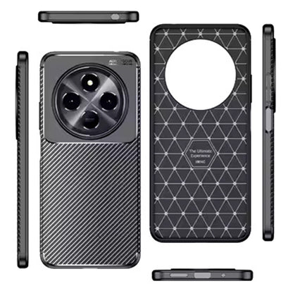 Hülle für Xiaomi Poco C75 / Redmi 14C, Techsuit, CarbonFiber, Schwarz