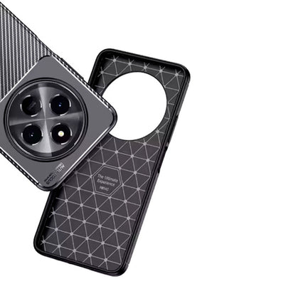 Hülle für Xiaomi Poco C75 / Redmi 14C, Techsuit, CarbonFiber, Schwarz