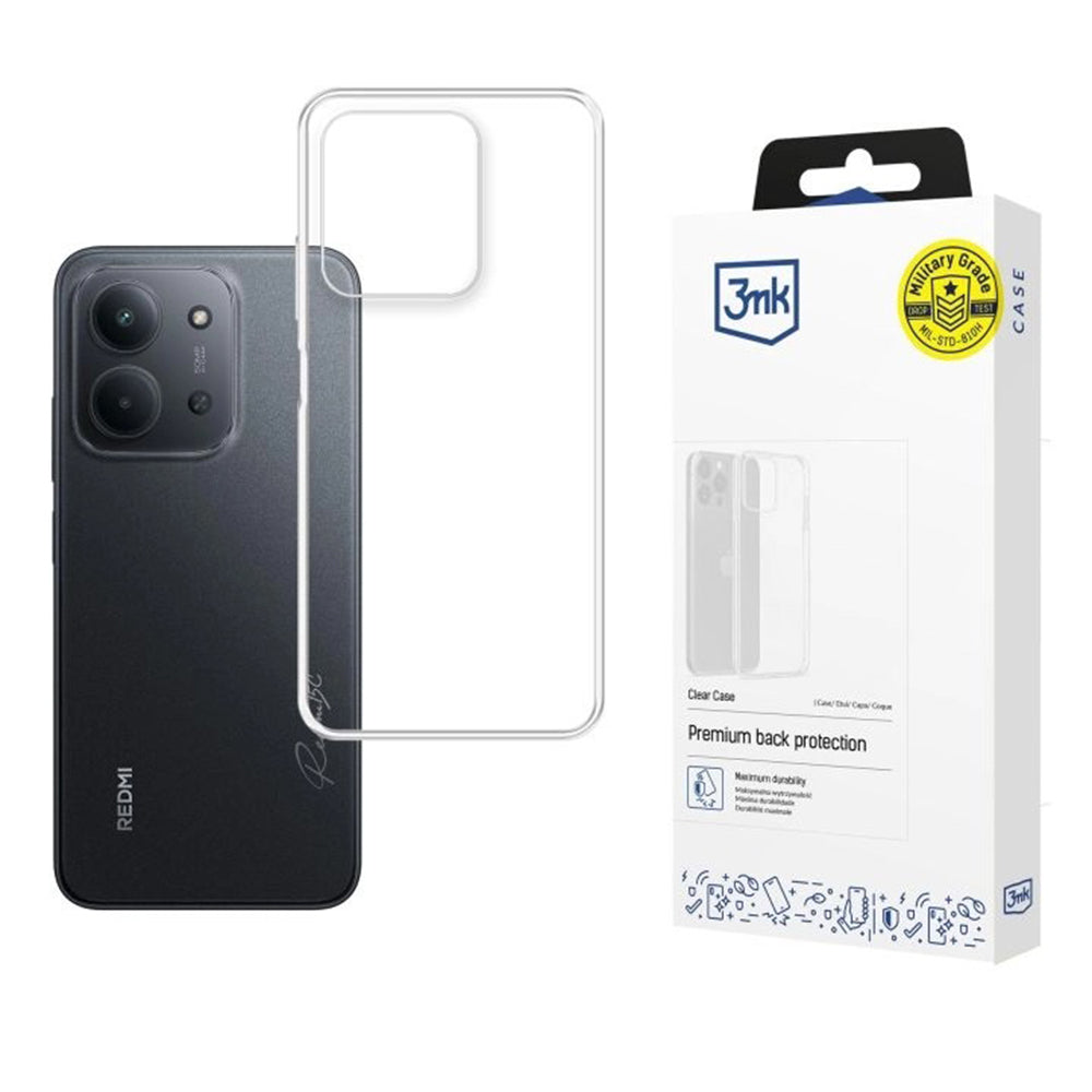 Case for Xiaomi Poco C85 4G / Redmi 15C 5G / 15C 4G, 3MK, Clear, Transparent
