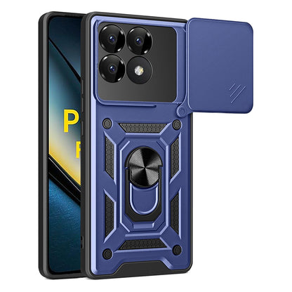 Hülle für Xiaomi Poco F6 Pro, Techsuit, CamShield, Blau