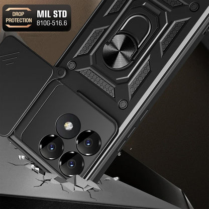 Hülle für Xiaomi Poco F6 Pro, Techsuit, CamShield, Blau