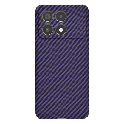 Hülle für Xiaomi Poco F6 Pro, Techsuit, Carbonite FiberShell, Lila