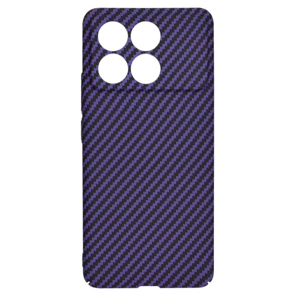 Hülle für Xiaomi Poco F6 Pro, Techsuit, Carbonite FiberShell, Lila