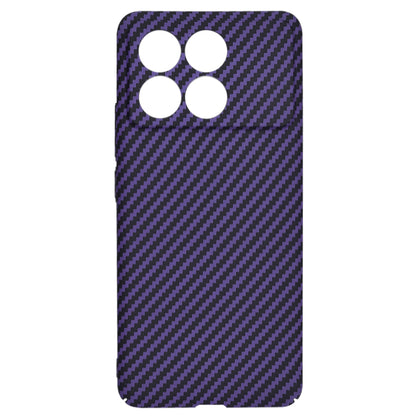 Hülle für Xiaomi Poco F6 Pro, Techsuit, Carbonite FiberShell, Lila