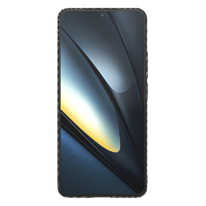 Hülle für Xiaomi Poco F6 Pro, Techsuit, Carbonite FiberShell, Schwarz