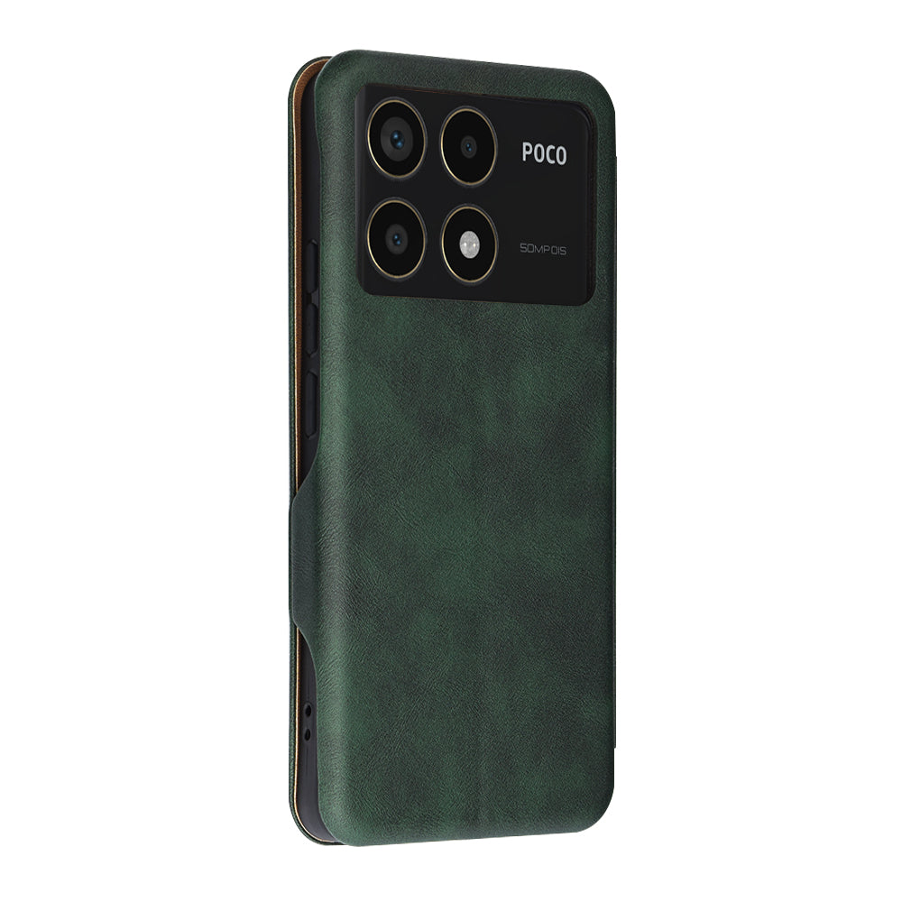 Hülle für Xiaomi Poco F6 Pro, Techsuit, Safe Wallet Plus, Grün