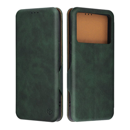 Hülle für Xiaomi Poco F6 Pro, Techsuit, Safe Wallet Plus, Grün
