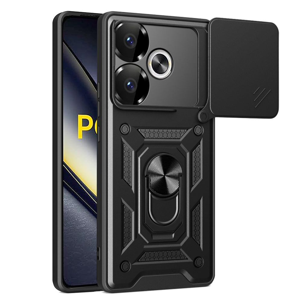 Case for Xiaomi Poco F6, Techsuit, CamShield, Black