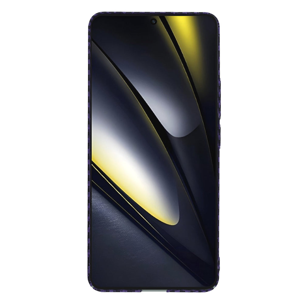 Hülle für Xiaomi Poco F6, Techsuit, Carbonite FiberShell, Lila