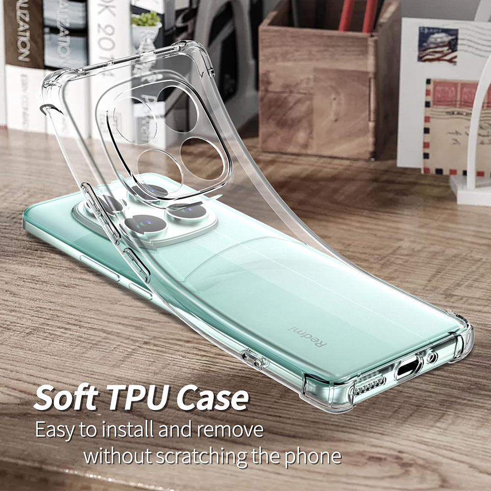 Hülle für Xiaomi Poco F7 Pro, Techsuit, stoßfest klar, transparent