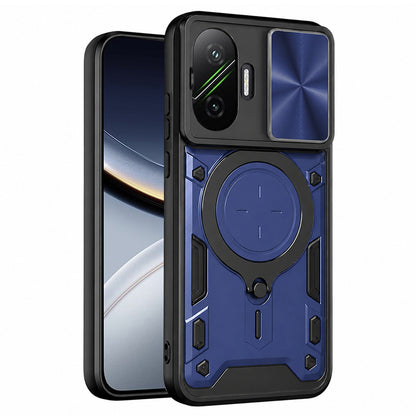 Hülle für Xiaomi Poco F7, Techsuit, CamGuard Pro, Blau