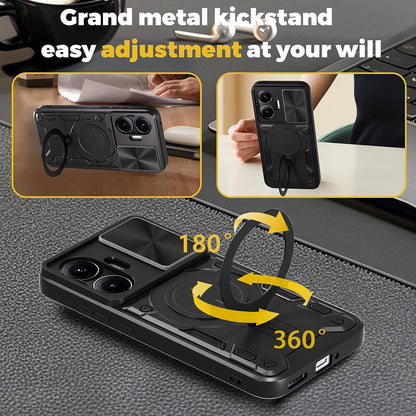 Hülle für Xiaomi Poco F7, Techsuit, CamGuard Pro, Blau