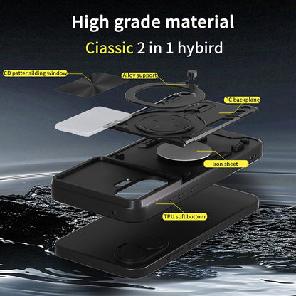 Hülle für Xiaomi Poco F7, Techsuit, CamGuard Pro, Schwarz