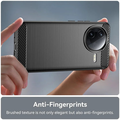 Hülle für Xiaomi Poco F7 Ultra, Techsuit, Carbon, Schwarz