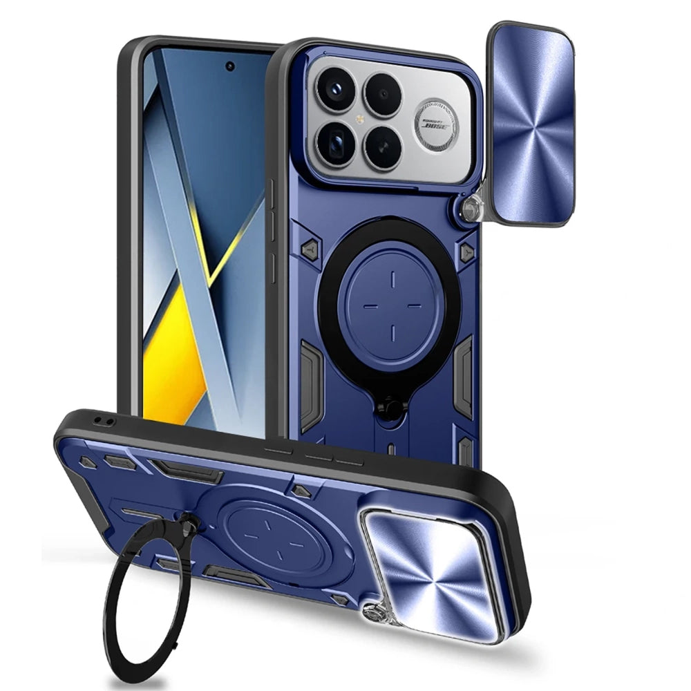 Hülle für Xiaomi Poco F8 Ultra, Techsuit, CamGuard Pro, Blau