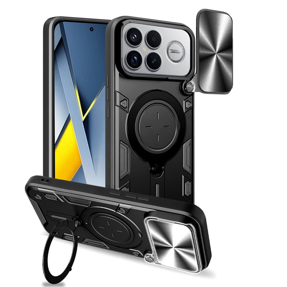 Hülle für Xiaomi Poco F8 Ultra, Techsuit, CamGuard Pro, Schwarz