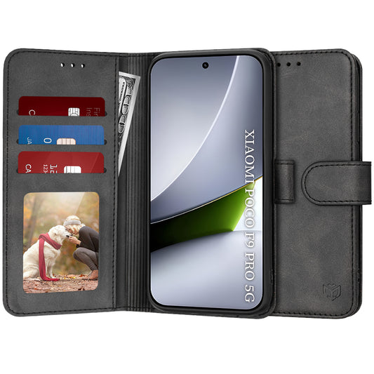 Hülle für Xiaomi Poco F9 Pro, Techsuit, Diary Book, Schwarz