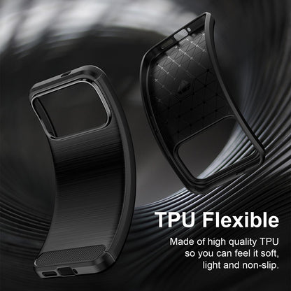 Hülle für Xiaomi Poco F9 Ultra, Techsuit, Carbon, Schwarz