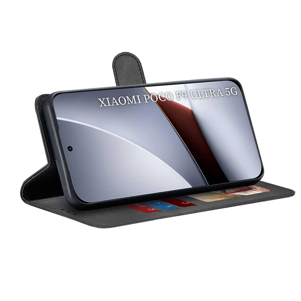 Hülle für Xiaomi Poco F9 Ultra, Techsuit, Diary Book, Schwarz
