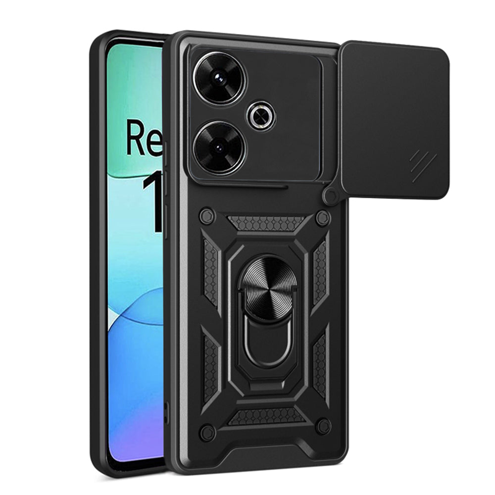 Hülle für Xiaomi Poco M6 4G / Redmi 13, Techsuit, CamShield, Schwarz