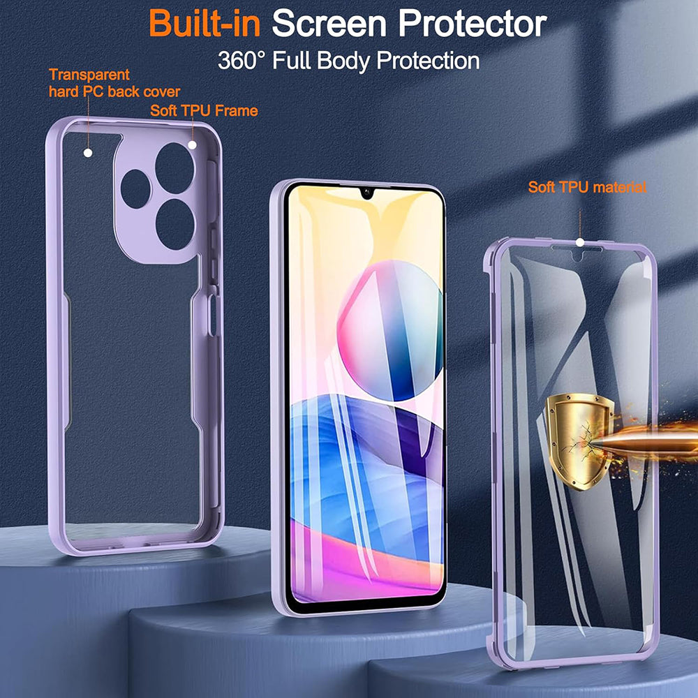 Hülle für Xiaomi Poco M6 4G / Redmi 13, Techsuit, ColorVerse 360, Blau
