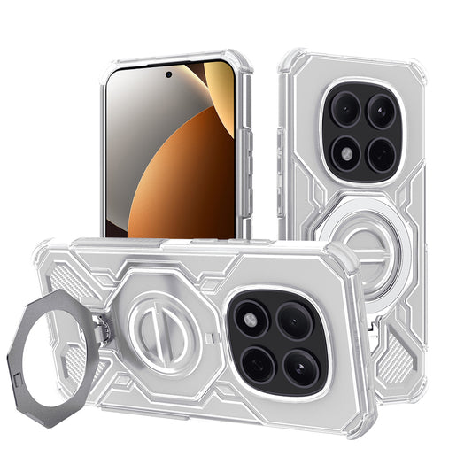 Hülle für Xiaomi Poco M8 Pro / Redmi Note 15 Pro+ 5G, Techsuit, Carbon Shield Pro, Weiß