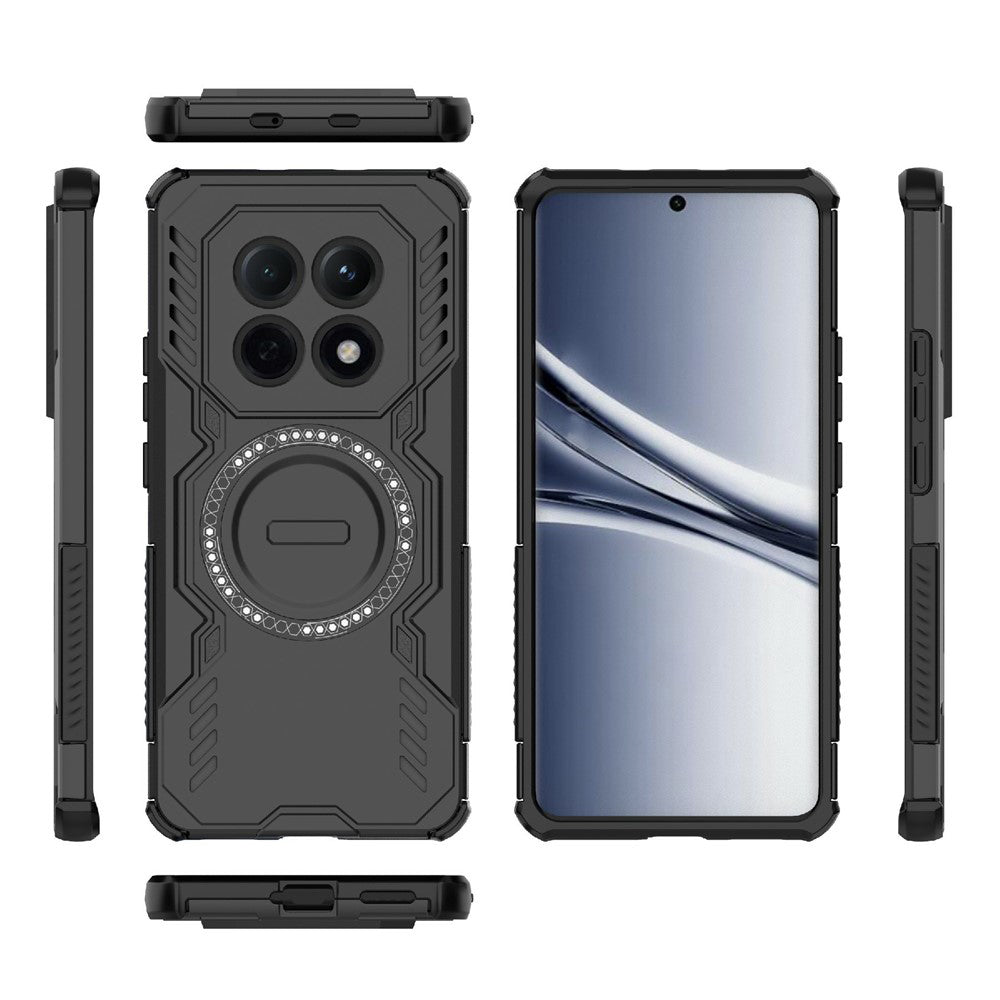 MagSafe Case for Xiaomi Poco M8 / Redmi Note 15 5G, Techsuit, ArmorMag, Black