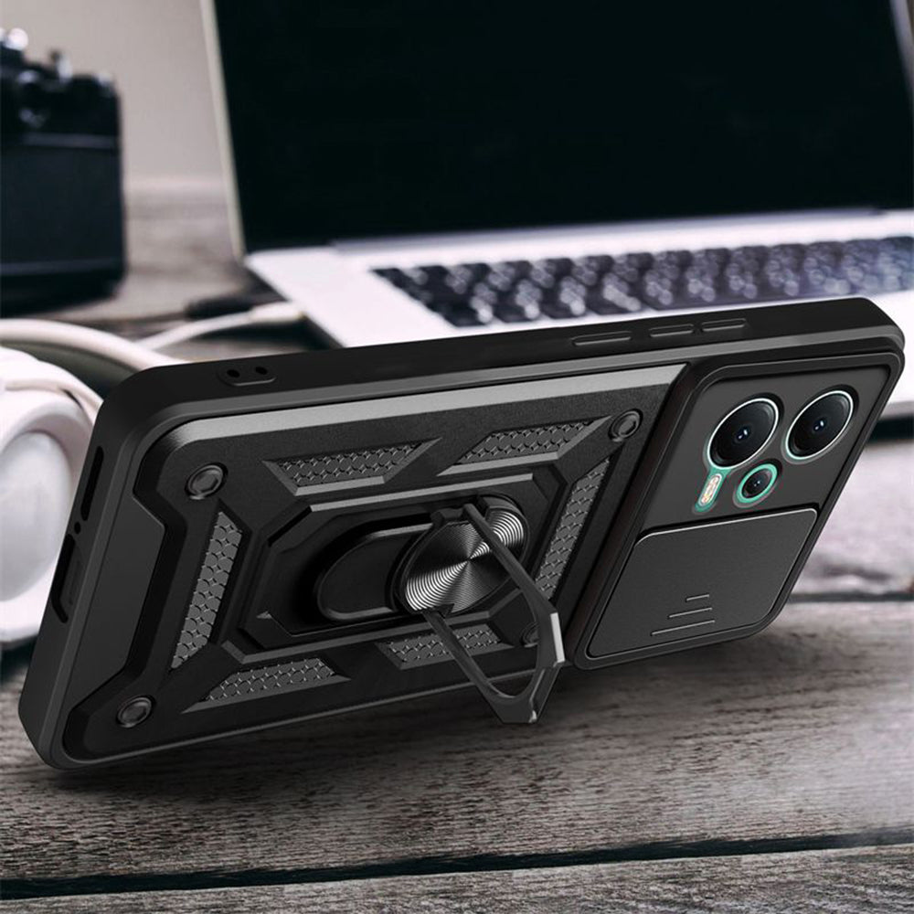 Hülle für Xiaomi Poco X5 / Note 12 5G, Techsuit, CamShield, Schwarz