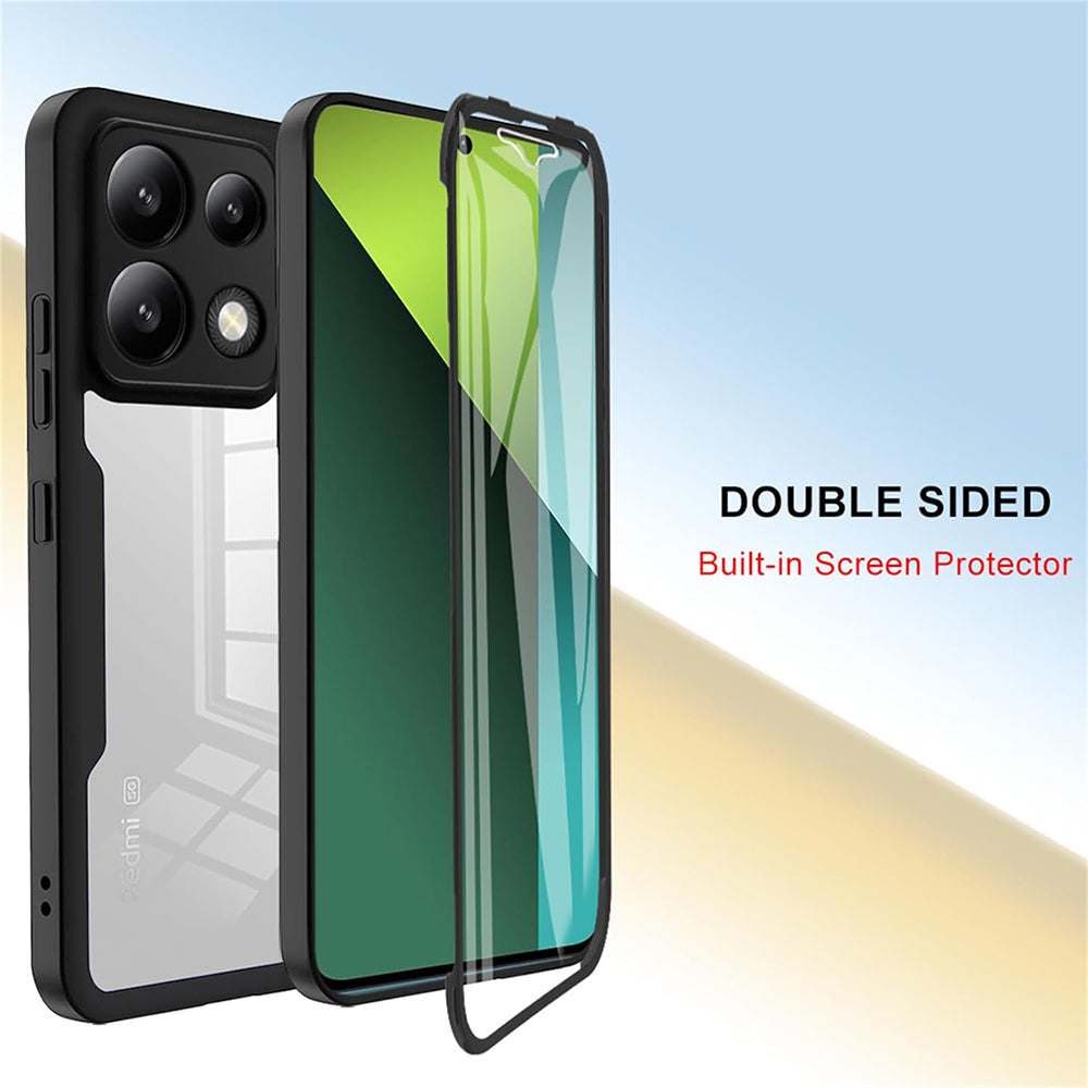 Hülle für Xiaomi Poco X6 / Note 13 Pro 5G, Techsuit, ColorVerse 360, Schwarz