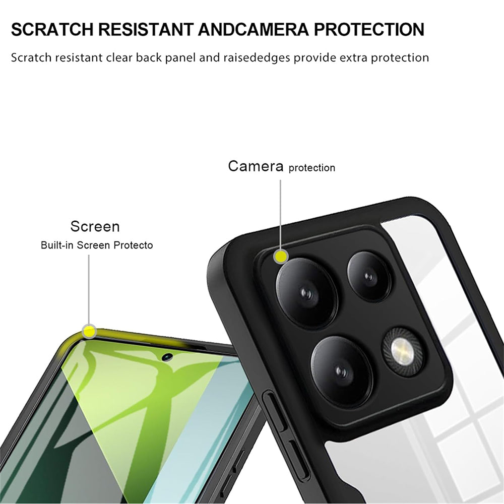 Hülle für Xiaomi Poco X6 / Note 13 Pro 5G, Techsuit, ColorVerse 360, Schwarz