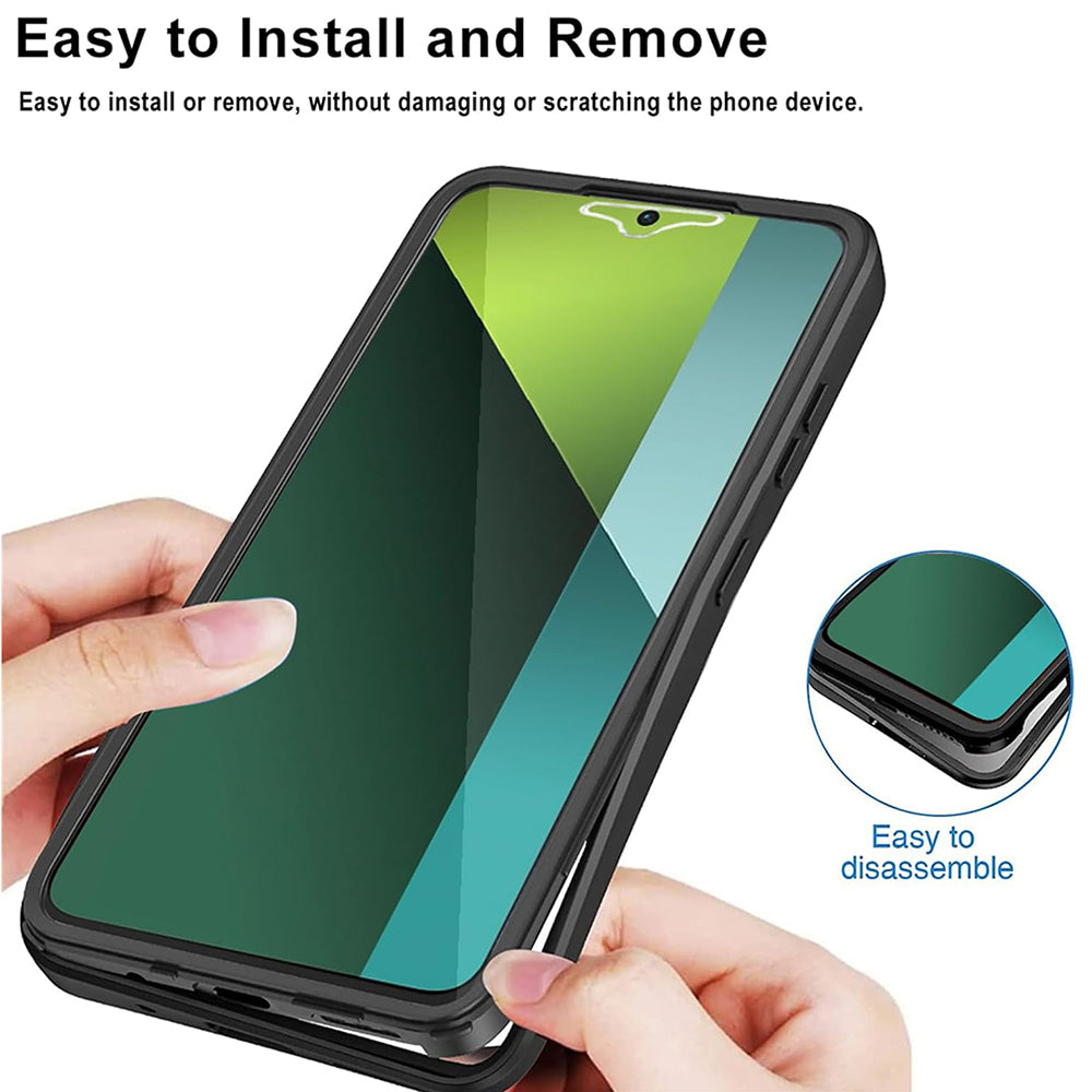 Hülle für Xiaomi Poco X6 / Note 13 Pro 5G, Techsuit, ColorVerse 360, Schwarz