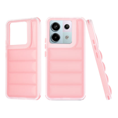 Hülle für Xiaomi Poco X6 / Note 13 Pro 5G, Techsuit, Wave Shield, Rosa