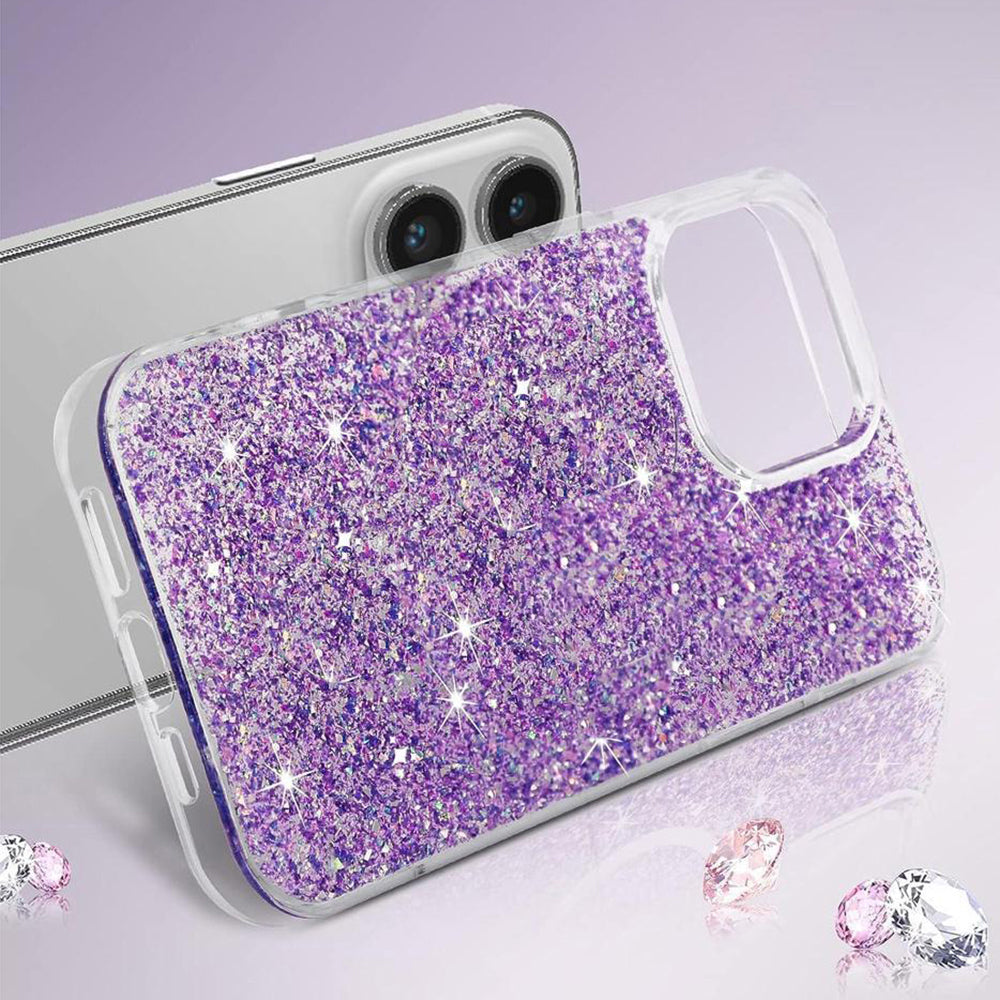 Hülle für Xiaomi Poco X6 Pro, Techsuit, Glitzernd, Rosa