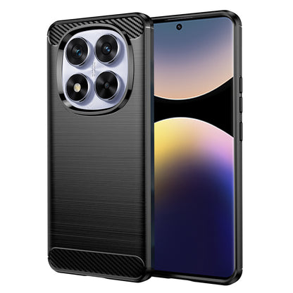 Hülle für Xiaomi Poco X7 / Note 14 Pro 5G, Techsuit, Carbon, Schwarz