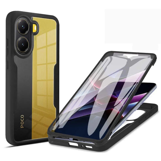 Hülle für Xiaomi Poco X7 Pro, Techsuit, ColorVerse 360, Schwarz