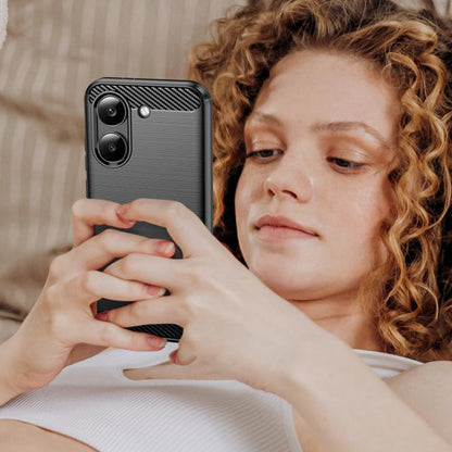 Hülle für Xiaomi Poco X8 Pro, Techsuit, Carbon, Blau
