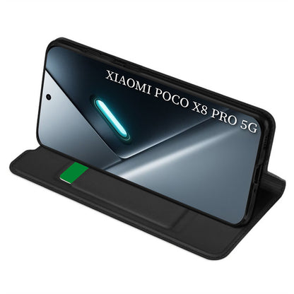 Hülle für Xiaomi Poco X8 Pro, Techsuit, Magskin Book, Schwarz