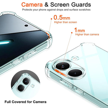 Hülle für Xiaomi Poco X8 Pro, Techsuit, Shockproof Clear, Transparent