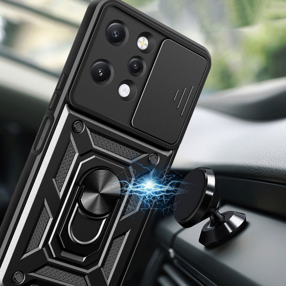 Hülle für Xiaomi Redmi 12 5G / 12, Techsuit, CamShield, Schwarz