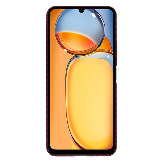Hülle für Xiaomi Redmi 13C 5G / 13C / Poco C65, Techsuit, Carbonite FiberShell, Rot