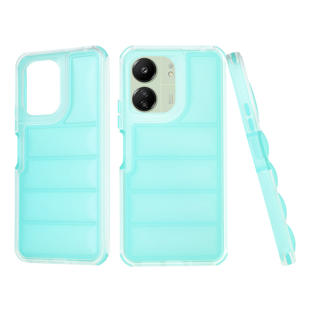Hülle für Xiaomi Redmi 13C 5G / 13C / Poco C65, Techsuit, Wave Shield, Türkis